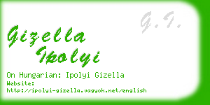 gizella ipolyi business card